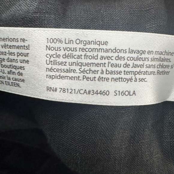 Eileen Fisher 100% Linen Pull On Pants Size XL - Picture 4 of 4